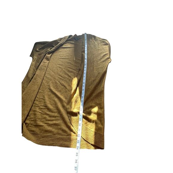 Eileen Fisher Brown Green Lagenlook Wool Open Knit Cardigan Size Medium - Picture 12 of 12